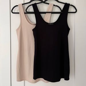 2 x Knit Rib Crew-Neck Tank Top - Maternity